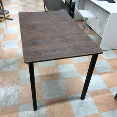 【ジャングルジャングル石川金沢店】  ハイテーブル 木目調/ブラック W110×D70×H75 クリーニング済み												の画像