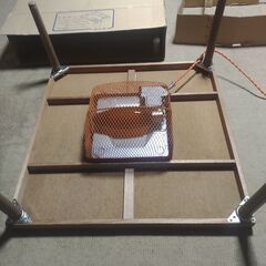 昭和レトロ　木製電気こたつ　東芝製　箱入りの画像