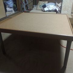 昭和レトロ　木製電気こたつ　東芝製　箱入りの画像