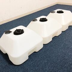 のぼり立台(注水式) ホワイト 3個セット 355×355×H210 対応ポールφ22～φ25 NE-LW ポップスタンド・販促什器 のぼり/ポール関連の画像