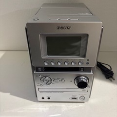 SONY CMT-M35WM CD・MD・カセットデッキ　スピーカー2本　リモコン　説明書付　
ジャンクの画像