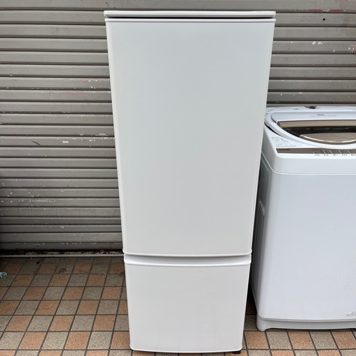 三菱冷蔵庫 MR-P17G-W 2ドア冷蔵庫 168L 22年製