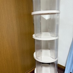 定価¥25,696 新品購入✨360°回転 4段ホワイト本棚の画像