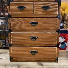 昭和レトロ 小物入れ 引出 焼杉 アンティーク家具 の画像