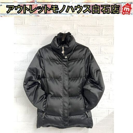 COACH コーチ ダウンジャケット XS/TP ブラック 無地 レディース ジップアップ ハンガーカバー付き☆札幌市 白石店