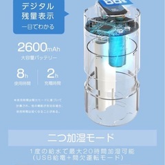 小型かしつき加湿器の画像