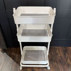 キャスター付き 3段 ラックの画像