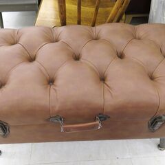 北海道 千歳市/恵庭市 近郊配送 不二貿易 トランクベンチ Dauchez 収納家具 店頭でのお受渡し大歓迎の画像