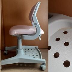 コイズミ　学習椅子　ライトピンクの画像