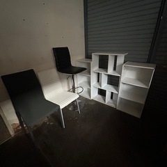 ロッカー、冷蔵庫、イス、三段ボックス、タンスの画像