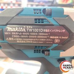 ✨マキタ　未使用　TW1001D　充電式インパクトレンチ　18V　ケース＋本体のみ✨うるま市田場✨の画像