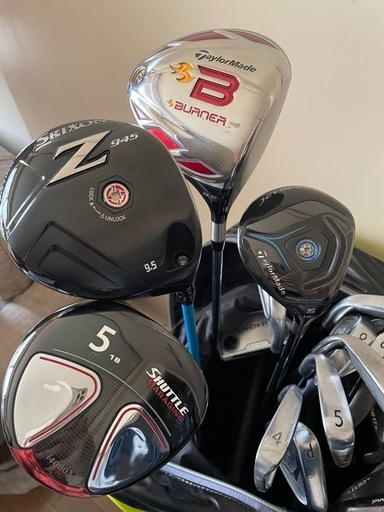 ゴルフクラブセット TaylorMade Srixon Titleist