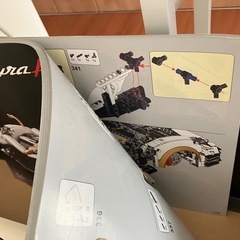 スポーツカー　モデル　ブロックおもちゃ　白の画像