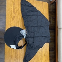 日焼け防止　サンバイザー　黒　未使用の画像