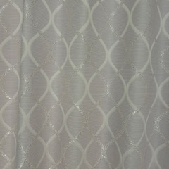 ニトリ カーテン＆レース セット　遮光タイプピンク系ローズ柄）の画像