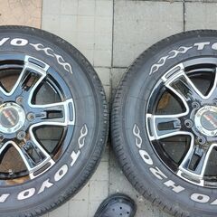 ハイエースで使用　タイヤ・ホイールセットの画像