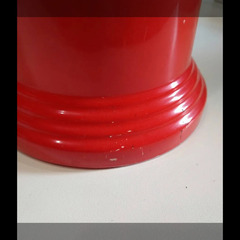 年代物 ポスト型 貯金箱の画像