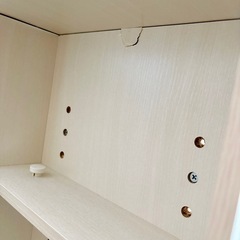 キャスター付きテレビ台　完成品　テレビボード　キャスター付き　ホワイト　テレビ台の画像