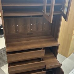 ★リユースのサカイ千葉中央店★  レンジボード ブラウン H182×D42×W90 クリーニング済み TC5138の画像