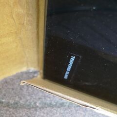 ガラス天板 強化ガラス ブラック ワークデスク用 作業デスク用 パソコンデスク用 未使用品 サイズ違い2枚の画像