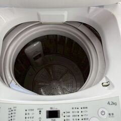 【特価品】ハイアール  洗濯機 JW-K42M 2017年製 4.2キロ 単身向けの画像