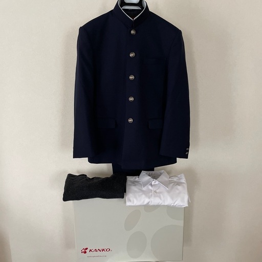 ⭐︎超美品⭐︎八千代市　村上中学校　男子制服165A紺色学ラン
　他ワイシャツ、セーターセット⭐︎元箱あり