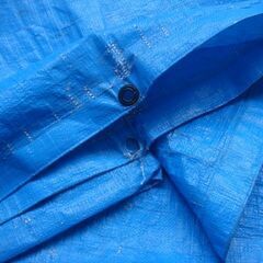 ハトメが丈夫なブルーシート1.8×3.6Mブルーシート（使い古し）の画像