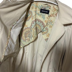 SANYO COAT ベージュ トレンチコート ベルト付の画像