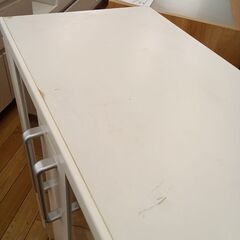 ★リユースのサカイつくば店★TK7062  レンジ台 ホワイト H92×D36×W88 クリーニング済みの画像