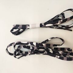 URBAN SUN スニーカー 36 ネイビー ベロア調 迷彩替え紐付きの画像