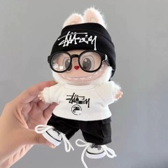 ラブブ洋服　Labubuぬいぐるみ着　17cm着せ替え服　ぬい服　6点セットの画像