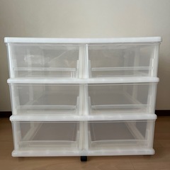 ニトリ　キャスター付き押入れ収納ケース FD(3段2列)の画像