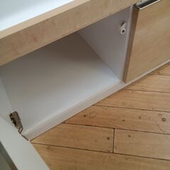 ★リユースのサカイつくば店★TK7065 クラフトコガ 食器棚 ナチュラル H184×D49×W91 クリーニング済みの画像