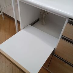 ★リユースのサカイつくば店★TK7065 クラフトコガ 食器棚 ナチュラル H184×D49×W91 クリーニング済みの画像