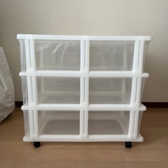 ニトリ　キャスター付き押入れ収納ケース FD(3段2列)の画像