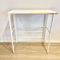 伸縮 ゴミ箱上ラック キッチン収納 タワー 山崎実業 tower ホワイトの画像