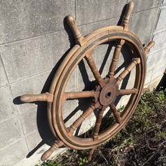船の舵　大の画像