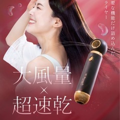MEリカバリーエアー ／ ドライヤー ヘアドライヤー 髪 静電気 艶 ツヤ コンパクト 軽量 美容 速乾 サロン ヘアケアの画像