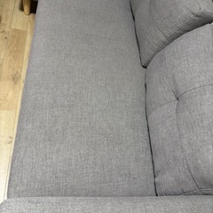 2人掛けソファ　オットマンセットの画像