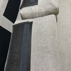 2人掛けソファ　オットマンセットの画像