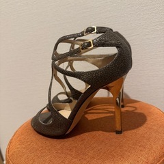 JIMMY CHOO サンダル 34 1/2 レディースの画像