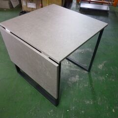 MU　未使用/新品　ダイニングテーブル 2人 伸長 伸縮 75 120 エクステンション バタフライ 折りたたみ 折り畳み 正方形 長方形 伸長テーブル ダイニングの画像