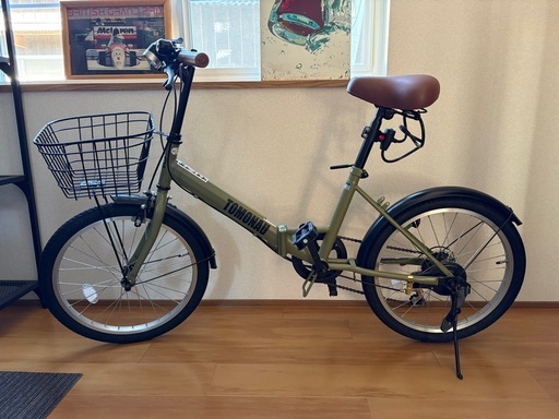美品★TOMONAU折りたたみ自転車20インチ6段変速
