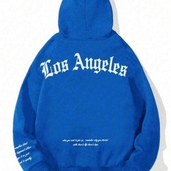 新品　パーカー　ブルーの画像