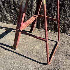 脚立　レトロ　飾り　　サビの画像