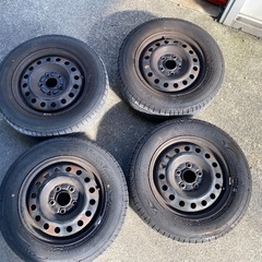 日産　セレナ純正　タイヤホイールセット　195\65r15  4本　残り溝ありますの画像
