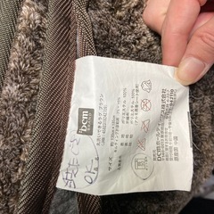 冬用 丸洗いできるラグマット130x185cm（ブラウン）の画像