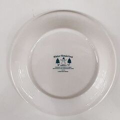 札幌【ニッコー陶器 ウィンターワンダーランド クリスマス】直径17cm クリスマスハウス プレート 皿 食器 NIKKO 北20条店の画像