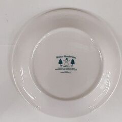 札幌【ニッコー陶器 ウィンターワンダーランド クリスマス】直径17cm クリスマスツリー プレート 皿 食器 NIKKO 北20条店の画像
