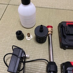 高圧洗浄機　コードレス　バッテリー付きの画像
